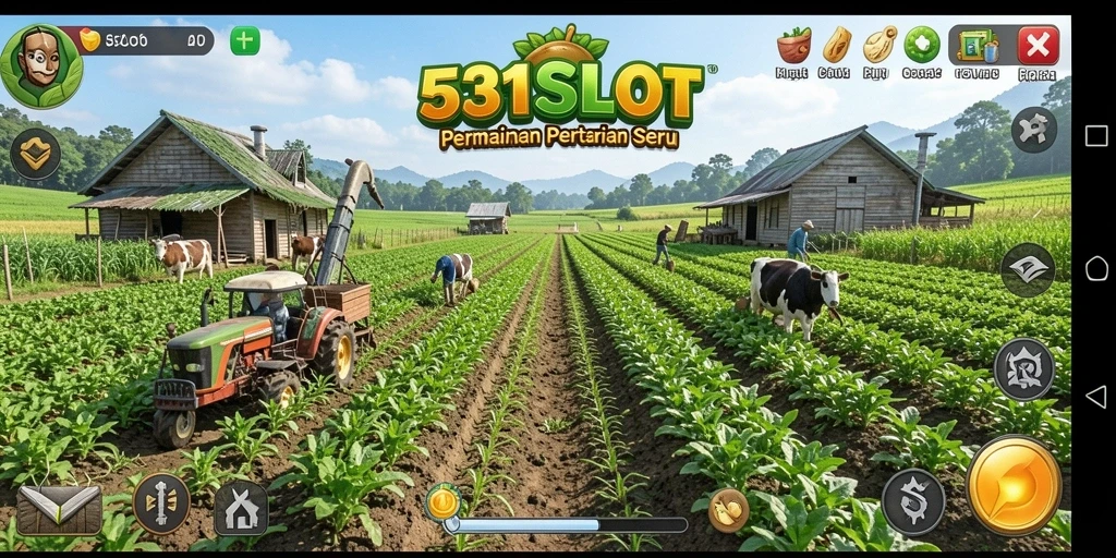 Gameplay seru dan interaktif tentang pertanian virtual.