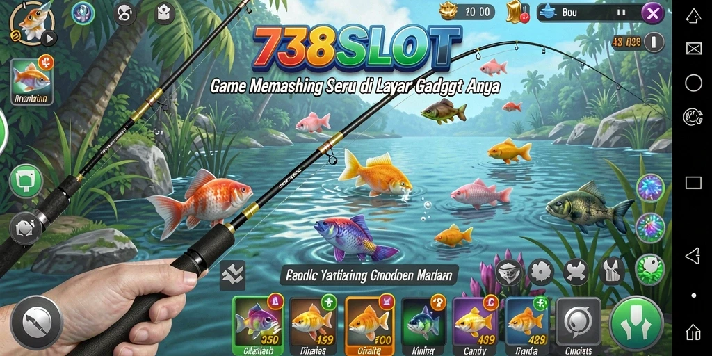 Gameplay seru dan grafik memukau di 738SLOT saat memancing.