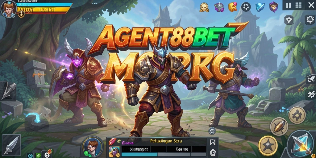 Screenshot menunjukkan aksi seru dalam game MMORPG AGENT88BET.