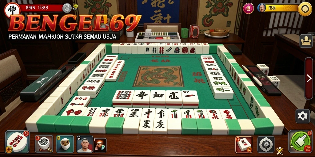 Screenshot gameplay BENGKEL69 yang menampilkan keseruan permainan Mahjong.