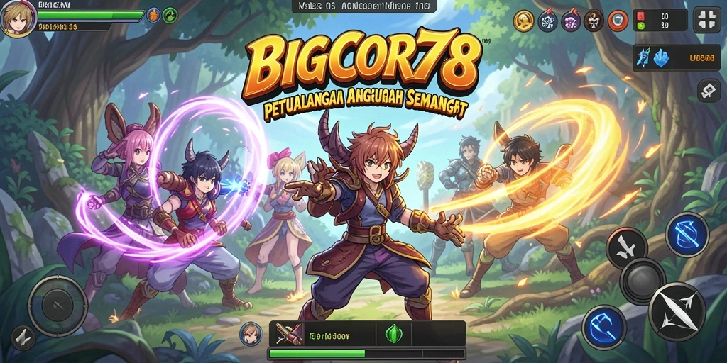 Tampilan gameplay Anime yang seru dan penuh aksi.
