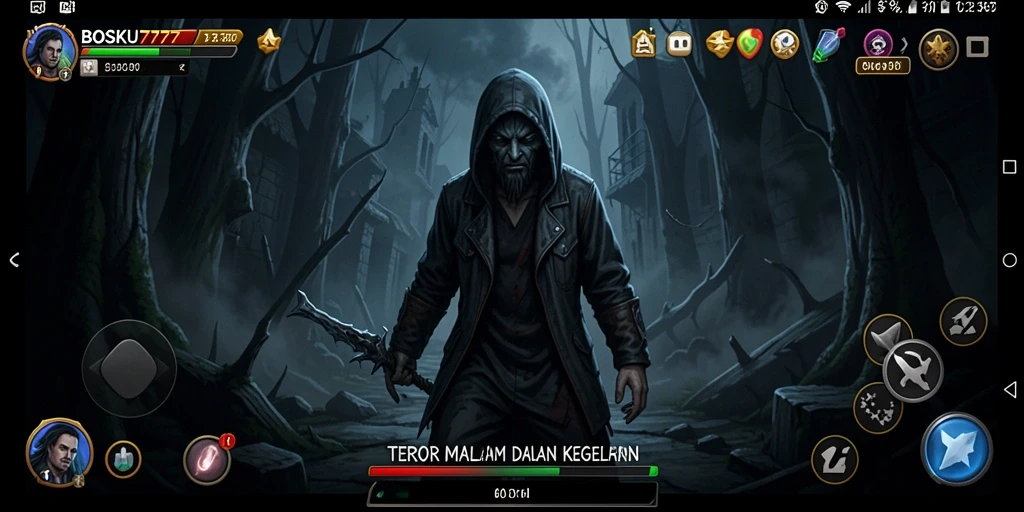 Gameplay BOSKU777 yang mencekam dengan suasana horor yang mendalam.