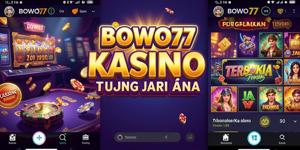 Tampilan gameplay mendebarkan di BOWO77 dengan berbagai pilihan permainan kasino.