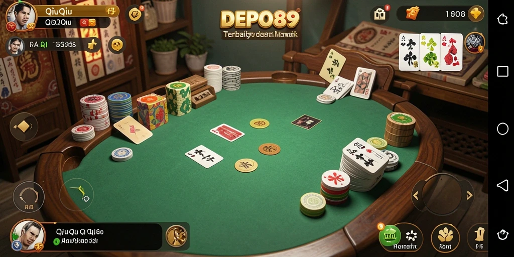 Tampilan menarik dari gameplay DEPO89 QiuQiu yang seru.