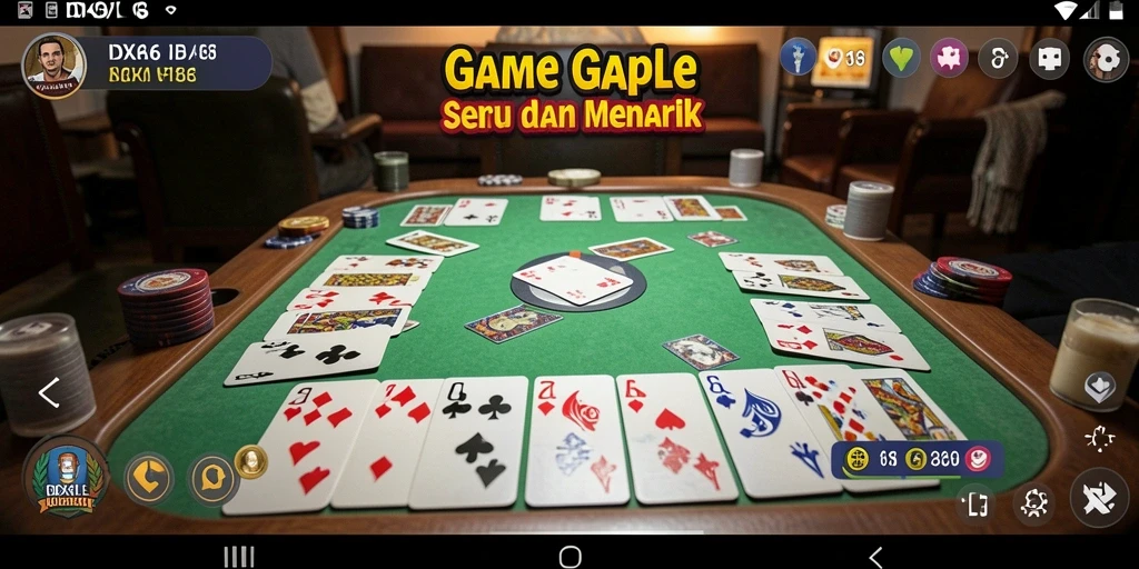 Screenshot gameplay IDX66 saat bermain Gaple secara online.