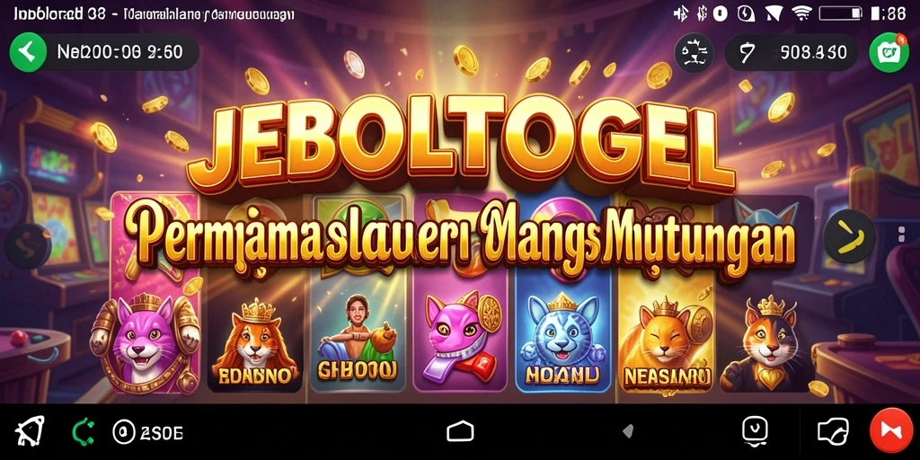 Tampilan utama gameplay JEBOLTOGEL yang menawan dan penuh warna.
