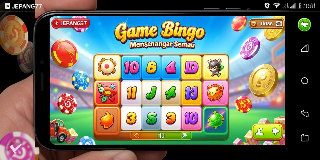 Tampilan menarik dari gameplay Bingo di JEPANG77.