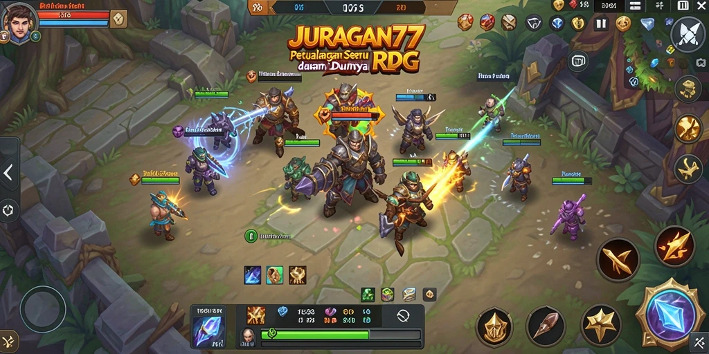 Tampilan gameplay JURAGAN77 dengan petualangan seru dan karakter yang menarik.