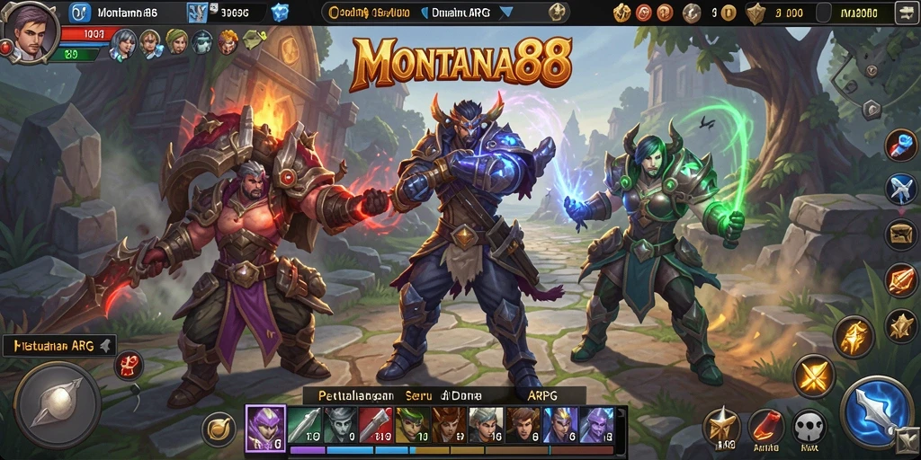 Tampilan gameplay seru di MONTANA88 dengan pertarungan mendebarkan.