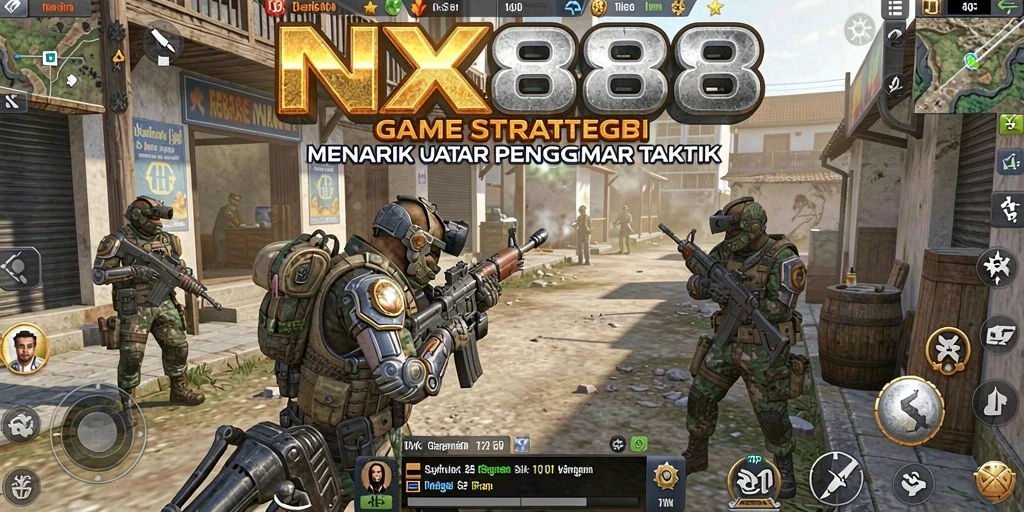 Tampilan gameplay <strong>NX888</strong> yang mendebarkan dan penuh strategi.