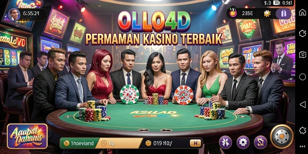 Tampilan menarik dari gameplay kasino di OLLO4D.