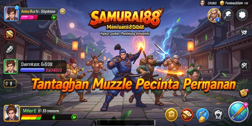 Tangkapan layar menunjukkan aksi gameplay menantang di SAMURAI88.