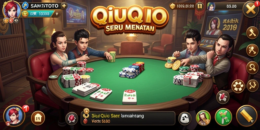 Tampilan gameplay seru dalam SANGTOTO QiuQiu.