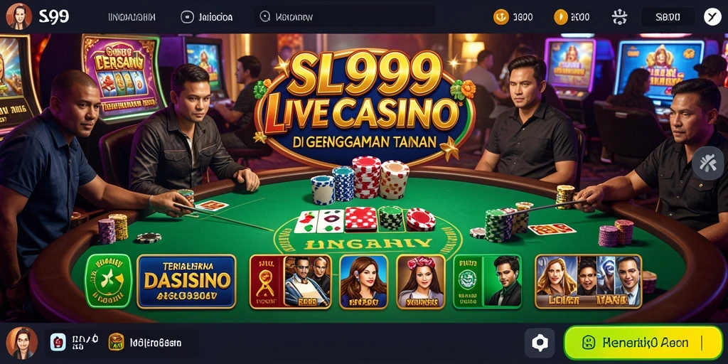Gameplay mendebarkan di SL999 dengan dealer profesional dan suasana kasino nyata.