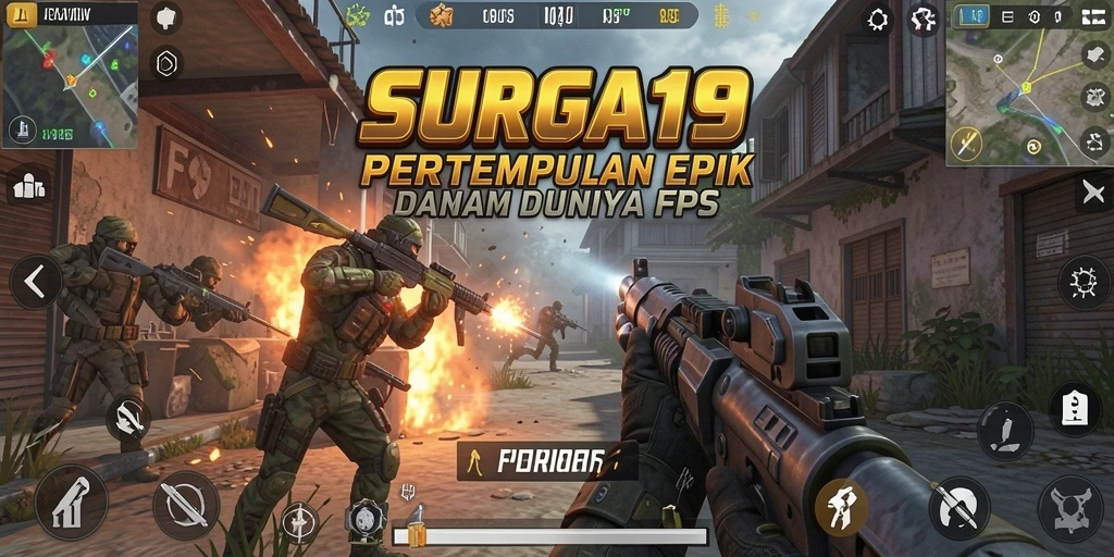 Tampilan dinamis dari gameplay menegangkan SURGA19.