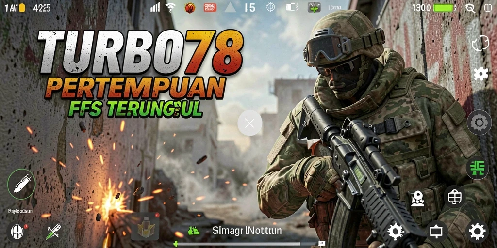 Tampilan menegangkan dari gameplay intens TURBO78.