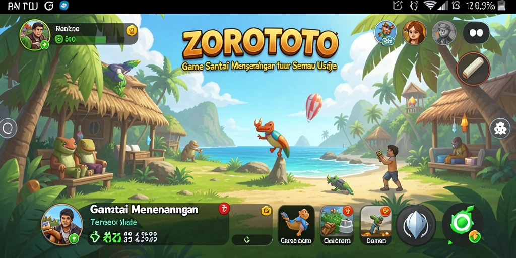 Tangkapan layar gameplay <strong>ZOROTOTO</strong> yang menunjukkan keseruan permainan.